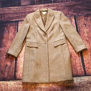 Talbots Wool Houndstooth Coat